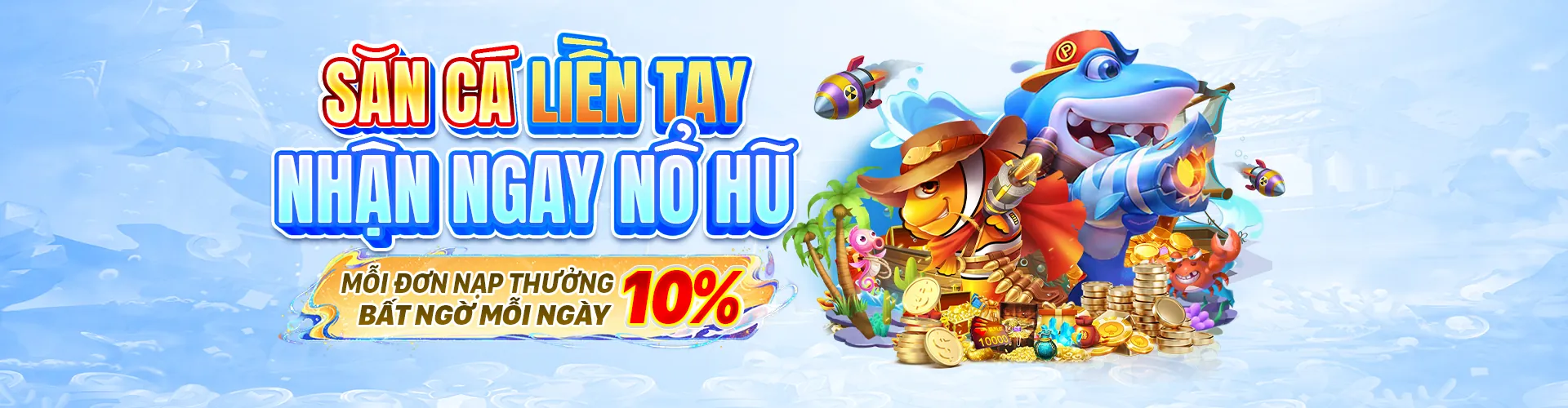 Hình ảnh game bắn cá Lucky 88 với sinh vật biển rực rỡ và tiền thưởng lớn